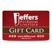 Jeffers Gift Cards - $25  