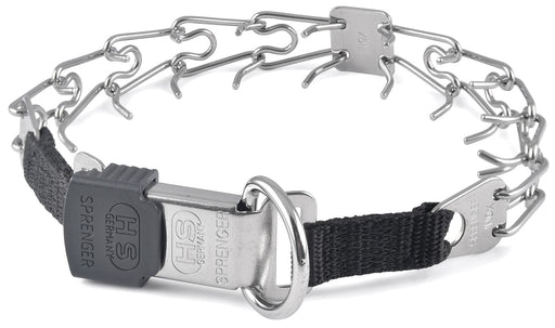 Herm Sprenger Prong Collar with Security Buckle - Stainless Prong Collar w/ Security Buckle, 2.25 mm (16")  