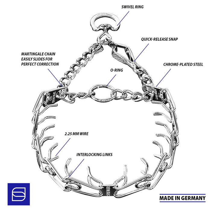 Collares de entrenamiento con púas a presión