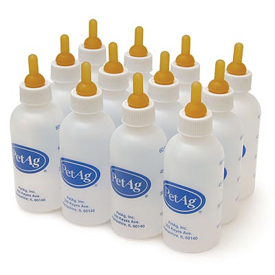 2 oz Nursing Bottle by PetAg - Bulk Bottles, 4 oz (box of 6), - DISCONTINUED  