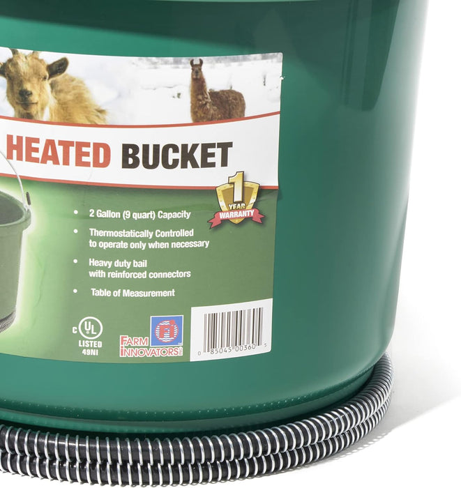 Farm Innovators Heated 2-Gallon Bucket -   