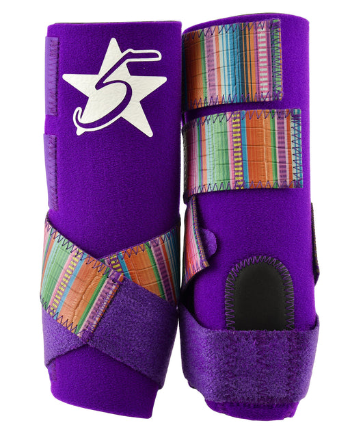 5 Star Patriot Sports Boots in Patterns - Purple/Serape  