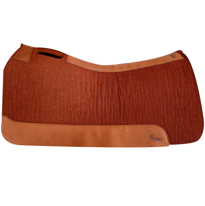 5 Star Saddle Pad, 1" Roper - Cinnamon  