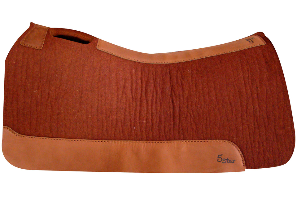 5 Star Saddle Pad, 3/4" Roper - Cinnamon  