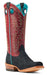 Ariat Women's Futurity Boon Western Boot - Black Roughout/Red 9.5 