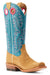 Ariat Women's Futurity Boon Western Boot - Buckskin Roughout/Turquoise 6.5 