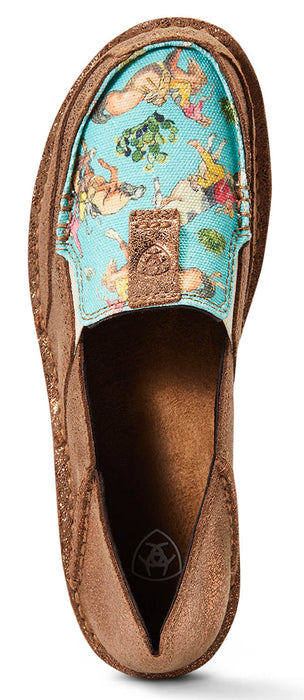 Ariat Women's Cruiser, Copper Metallic/Bucking Turquoise - 9  