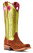 Ariat Women's Futurity Boon Western Boot - Cognac Brown Roughout /Lime 10 