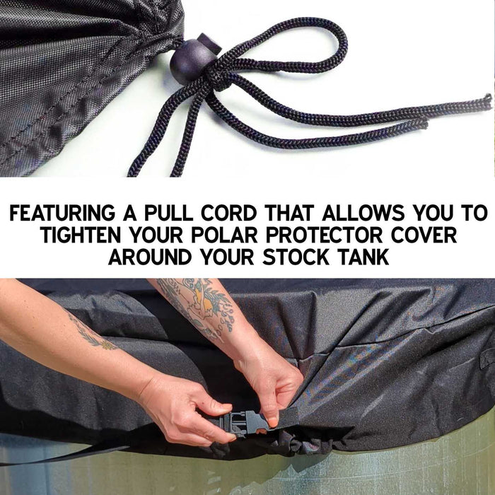 Stock Tank Cover Galvanized Tank Waterproof Rip Proof Tough Keeps Tanks Clean Raised Garden Bed Cover - 2x2x6  