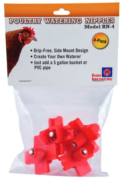 Poultry Watering Nipple, 4 pk -   