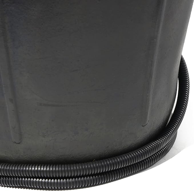 Heated Flat-Back Rubber Bucket - 18 qt  