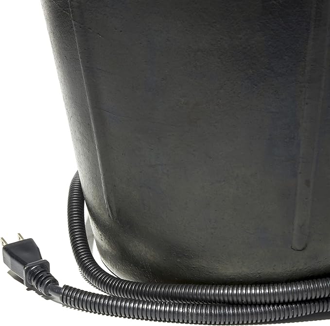 Heated Flat-Back Rubber Bucket - 18 qt  