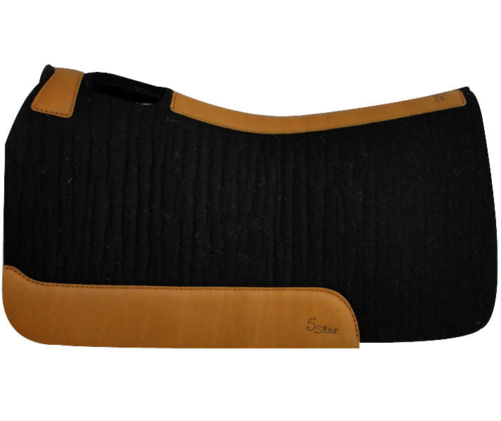 5 Star Barrel Racer Saddle Pad, 7/8" - Black  