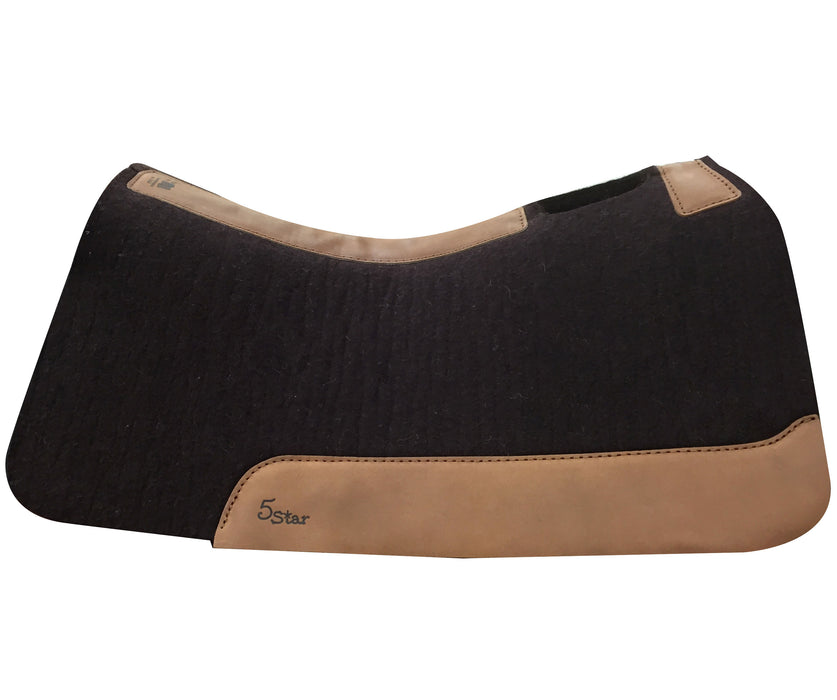 5 Star Barrel Racer 1" Saddle Pad, 30" x 28" - Dark Chocolate  