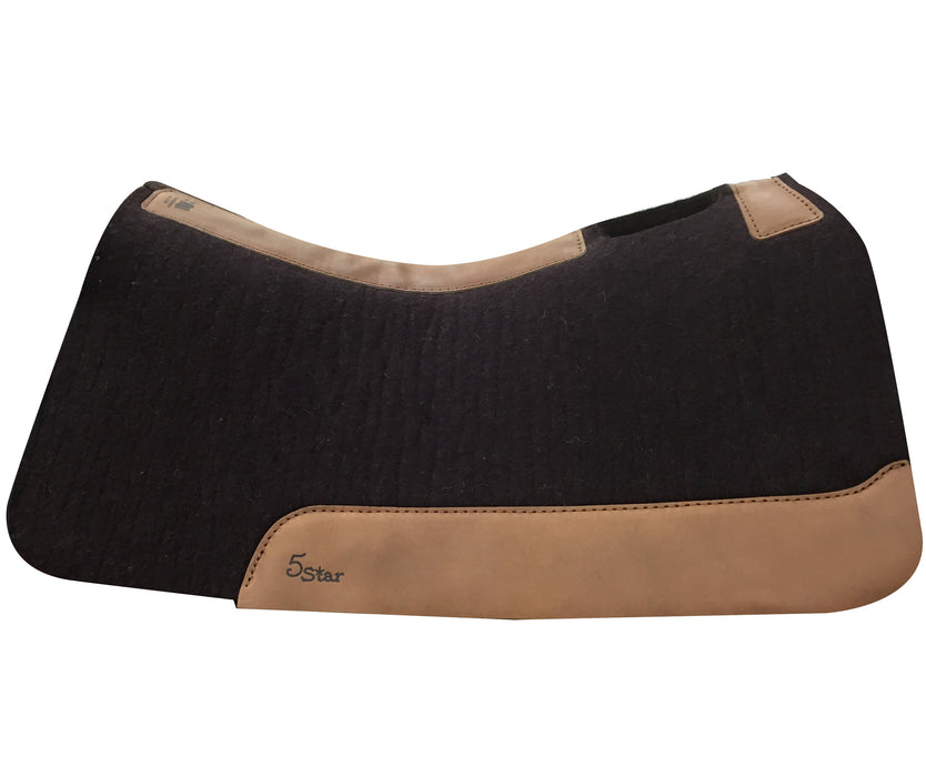 5 Star Barrel Racer Saddle Pad, 7/8" - Dark Chocolate  