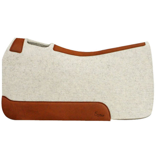 "The Barrel Racer" 5 Star Saddle Pad, 1" Natural -   