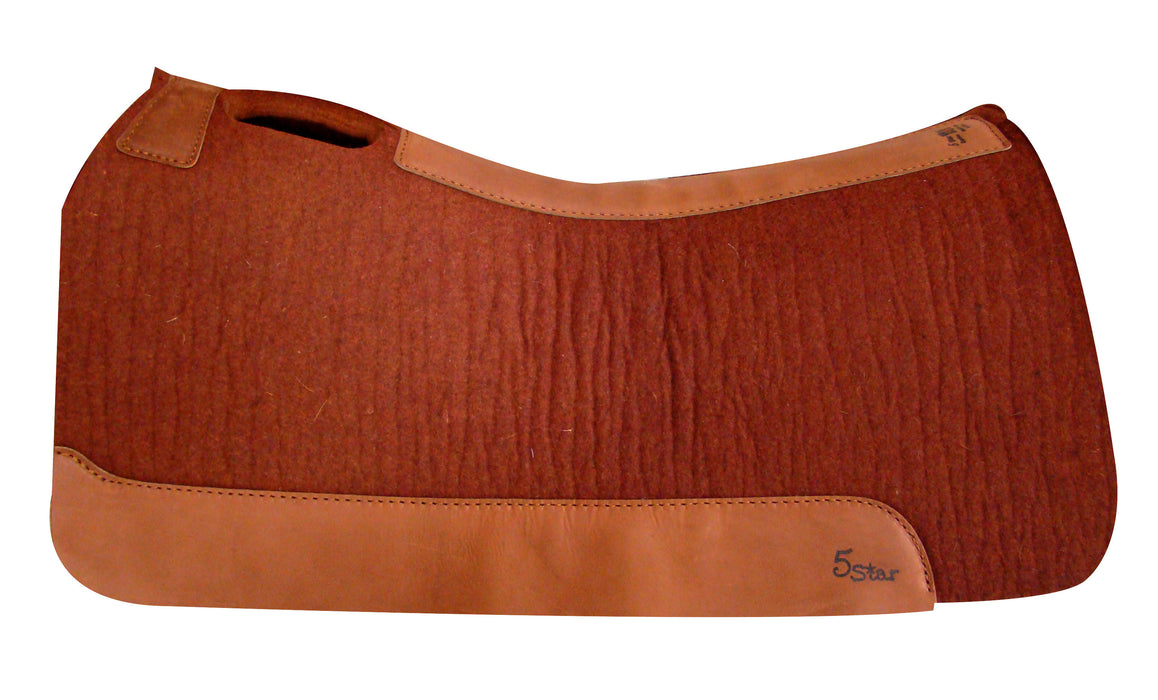 7/8" Roper, 5 Star Saddle Pad - Cinnamon  