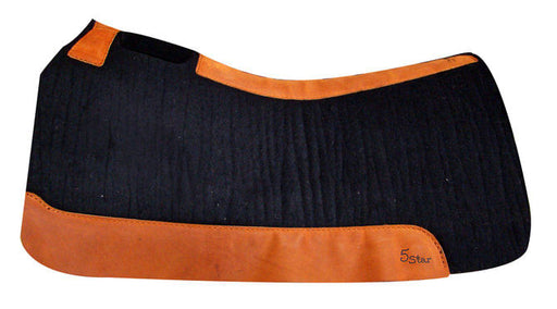 7/8" Roper, 5 Star Saddle Pad - Black  