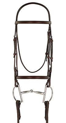 Camelot Plain Raised Snaffle Bridle - Cob  