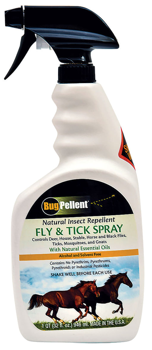 BugPellent Fly & Tick Spray, 32 oz -   