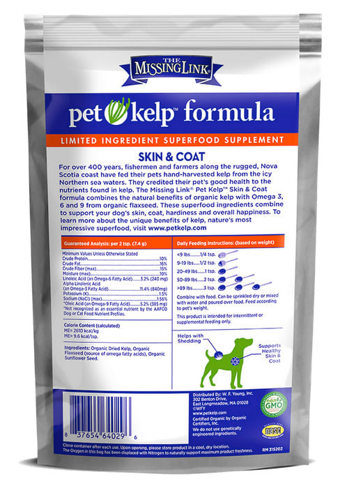 Missing Link Pet Kelp Skin & Coat Formula, 8 oz -   