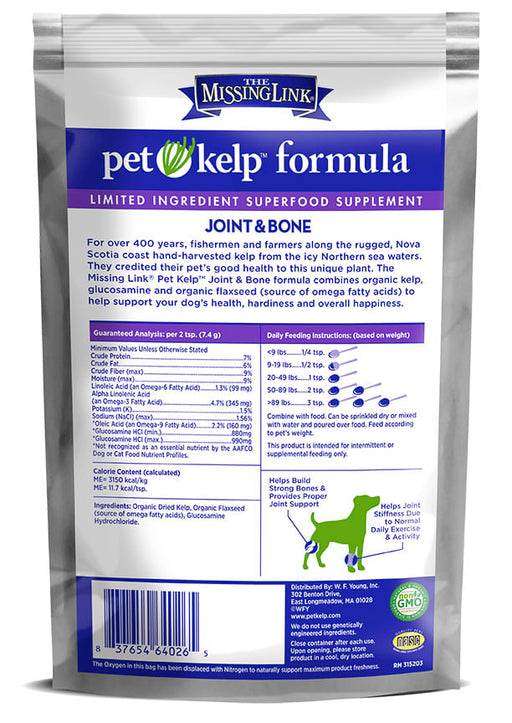 Missing Link Pet Kelp Joint & Bone Formula, 8 oz -   