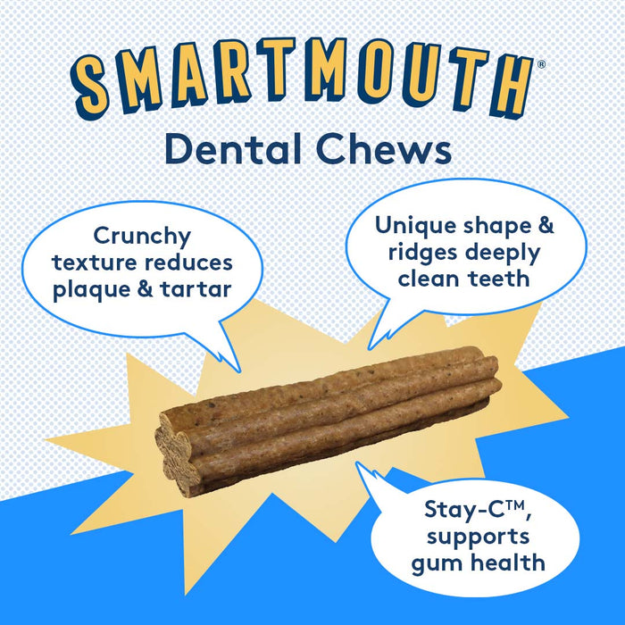 Smartmouth 7-in-1 Dental Chews for Dogs, S/M, 28 ct -   