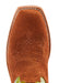 Ariat Women's Futurity Boon Western Boot - Cognac Brown Roughout /Lime 9 