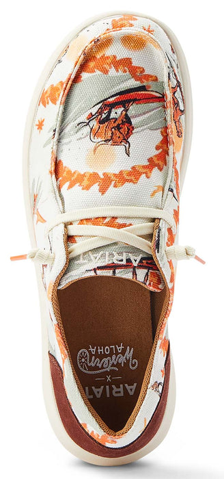 Ariat Women's Hilo Western Aloha Shoes - Surfing Longhorn Print 7 