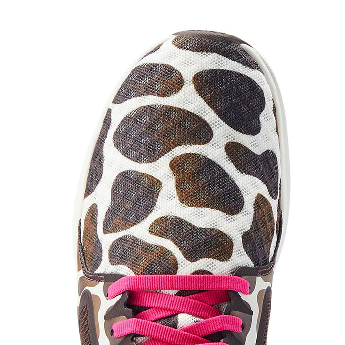 Ariat Women's Fuse Tennis Shoes, Cow Print - Cow Print 8 