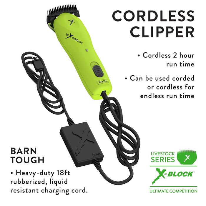 Wahl KMX Cord/Cordless 2-Speed Clipper - Green  