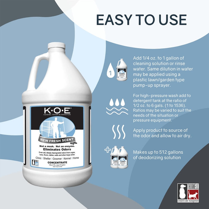 K.O.E. Fresh Scent Concentrate  Gallon - Clear Fresh  clean linen Gallon