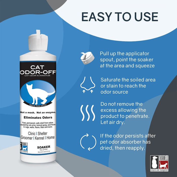 Cat Odor-Off Soaker  16 oz - 16 oz  