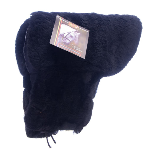 Merino Sheepskin Deluxe Western Seat Saver, Black Sheepskin - Deluxe Western Seat Saver, black  