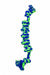 7 Knot Cotton Rope Dog Bone Tug Toy - 1S11Z - Blue/Green - 15.75" - 1