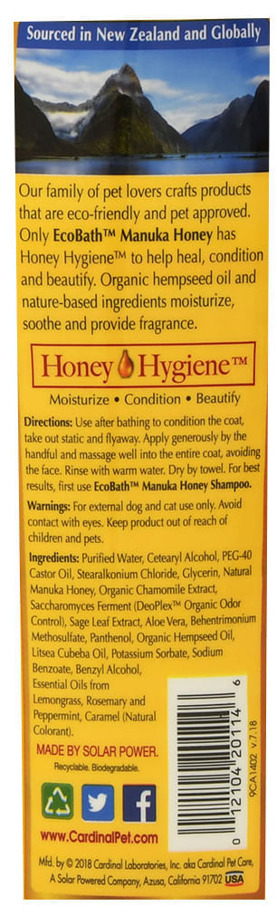 Ecobath Pet Conditioner with Manuka Honey -   