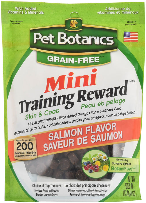 Pet Botanics Grain-Free Training Rewards Mini Treats, 4 oz - Salmon  