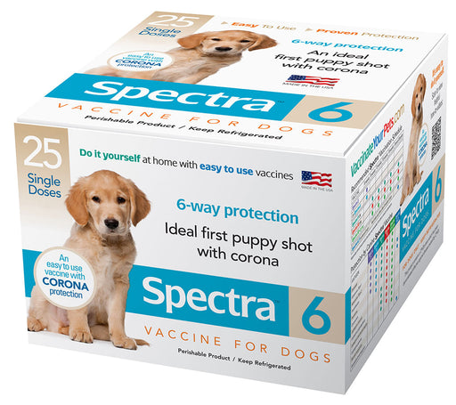 Canine Spectra 6 Dog Vaccine, 25 dose - 25 Dose  