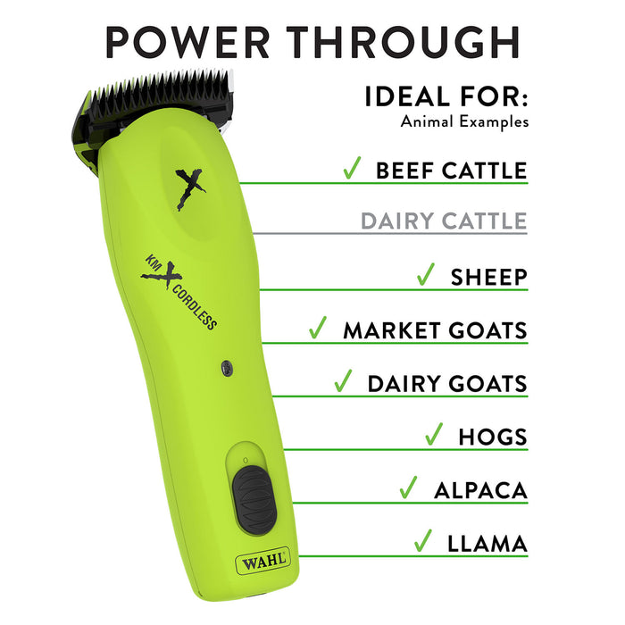 Wahl KMX Cord/Cordless 2-Speed Clipper - Green  