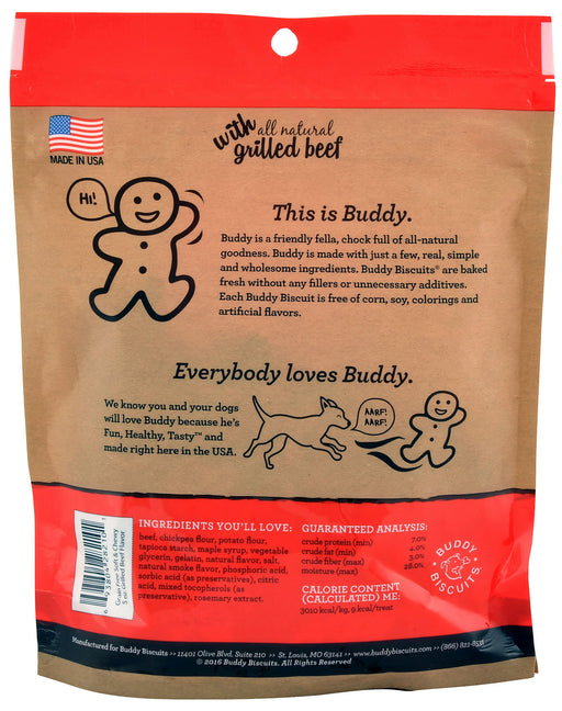 Grain Free Buddy Biscuits, Soft and Chewy Treats, 5 oz - Beef  