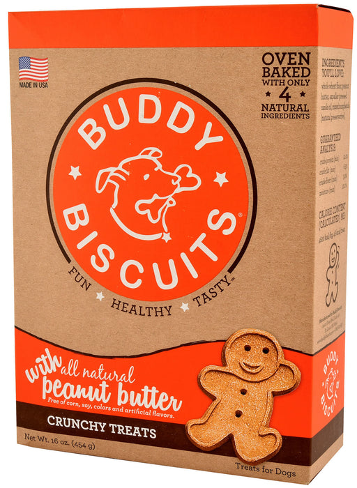 Buddy Biscuits, 16 oz box - Peanut Butter  