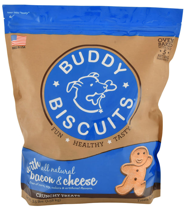 Buddy Biscuits Original Oven-Baked Treats, 3.5 lb - Cheese/Bacon  