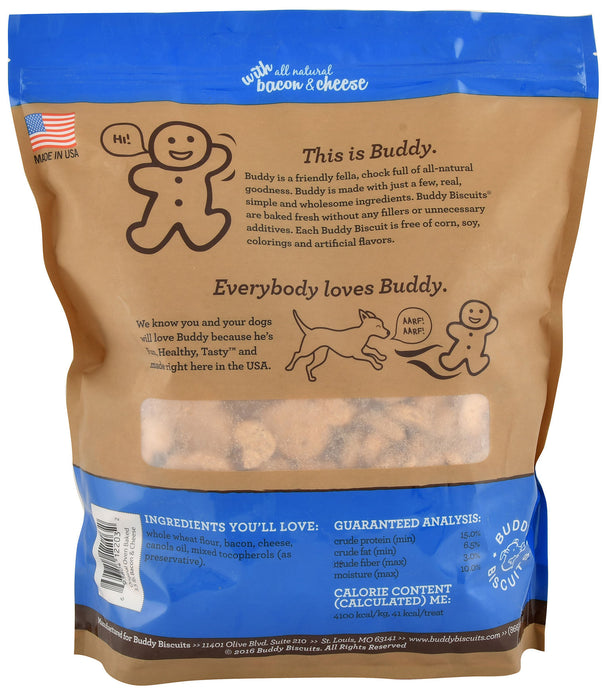 Buddy Biscuits Original Oven-Baked Treats, 3.5 lb - Cheese/Bacon  