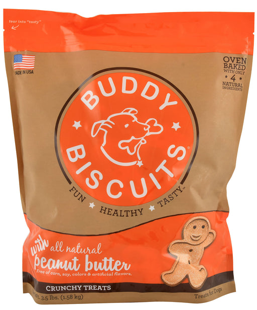 Buddy Biscuits Original Oven-Baked Treats, 3.5 lb - Peanut Butter  