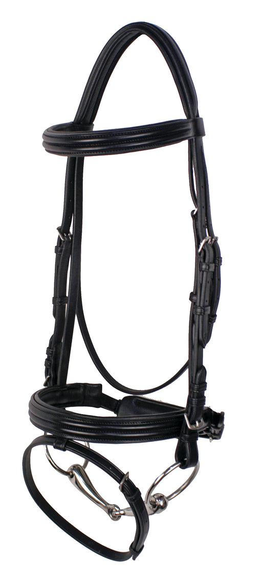 Nunn Finer "Gifted" Dressage Bridle, Black - Horse  