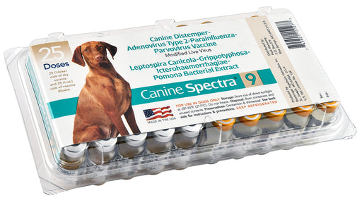 Canine Spectra 9 (9-way) Dog Vaccine - 25 Dose  