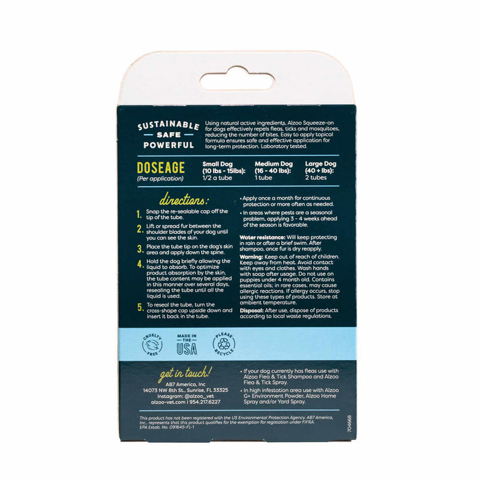 Plant-Based Flea & Tick Squeeze-On Dog  