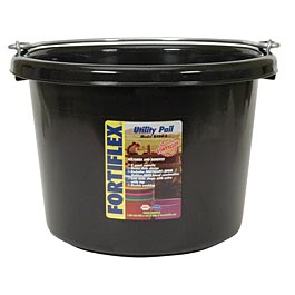 8 Quart Pail, Black - Jeffers - Farm & Ranch Supplies > Livestock Feeders & Waterers