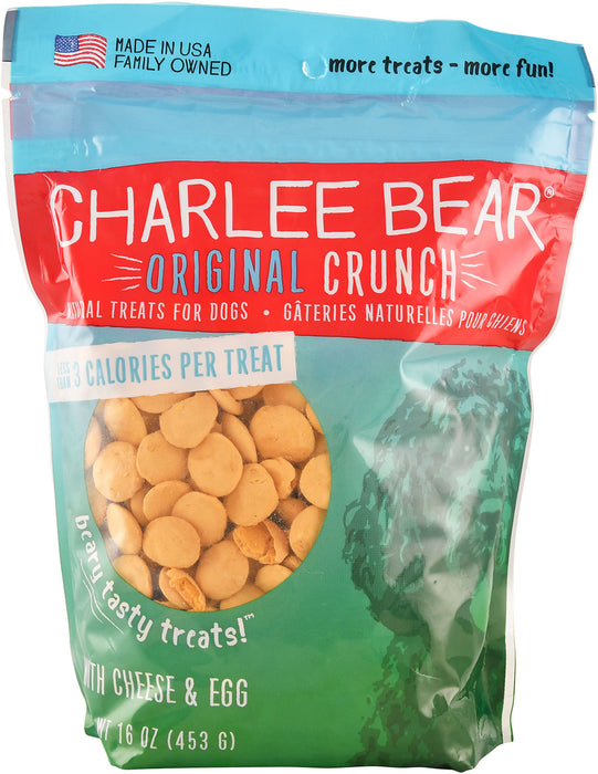 Charlee Bear Dog Treats, 16 oz - Cheese/Egg  