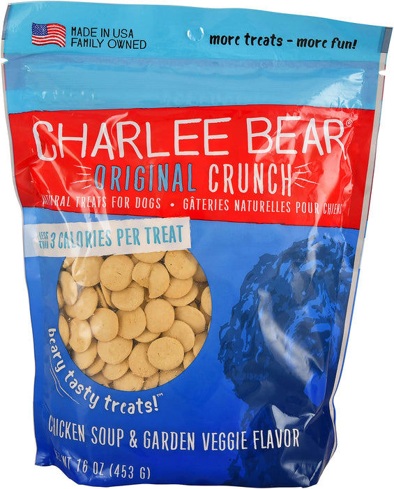 Charlee Bear Dog Treats, 16 oz - Chicken Soup/Veggies  